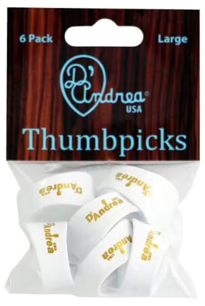D'Andrea - Large - Duimplectrum - Wit - 6-pack