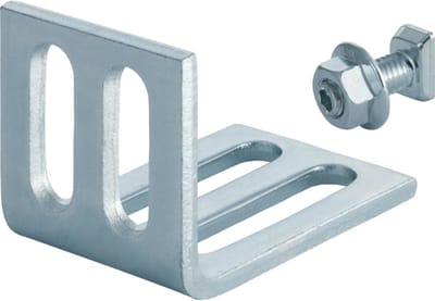 Geberit Montagehoek - Montagebeugel Hoekstuk - Toilet Installatie - Verzinkt Staal - 75 x 50 mm - Zilver