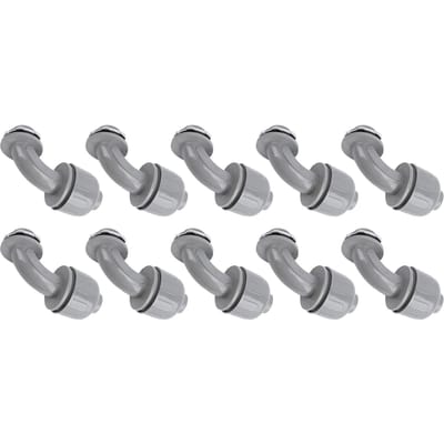 10 stuks 1in NPT Vloeistofdichte Connector Nylon 90 Graden Flexibele Niet-metalen Elektrische Leiding