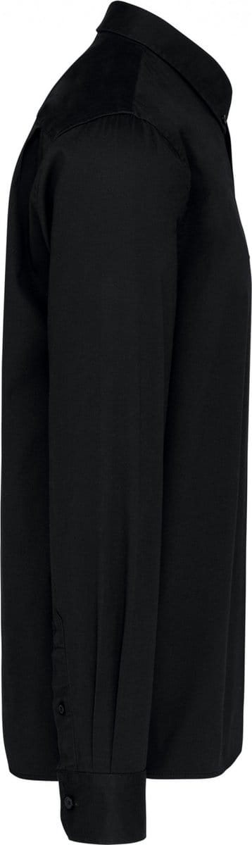 Kariban Herenoverhemd met lange mouwen van katoen Nevada K586 - Black - L