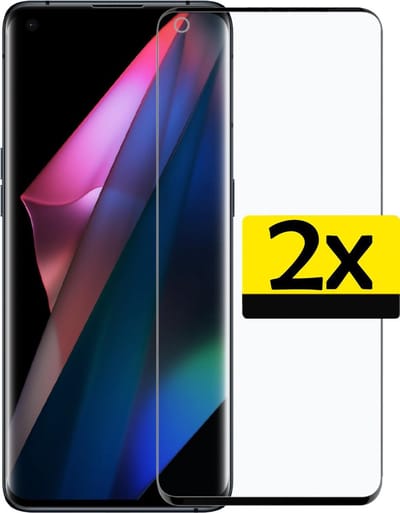 Screenprotector - Geschikt voor OPPO Find X3 Pro - 2 Stuks - Extra Sterk - Beschermglas - Gehard Glas - Tempered Glass - Screen Protector