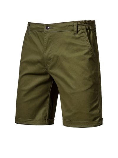 Livano Korte Broek Heren - Golfbroek - Spijkerbroek - met Zakken - Volwassenen - Jongens - Shorts - Groen - Maat S