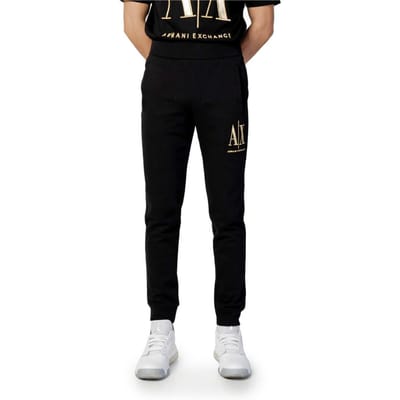 Armani Exchange Zwarte Katoenen Joggers (Trainingsbroeken)