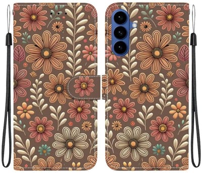Hoesje Geschikt voor Samsung Galaxy A37 | Portemonnee Book Case | Beschermhoes | Magneet Sluiting | Bloessem