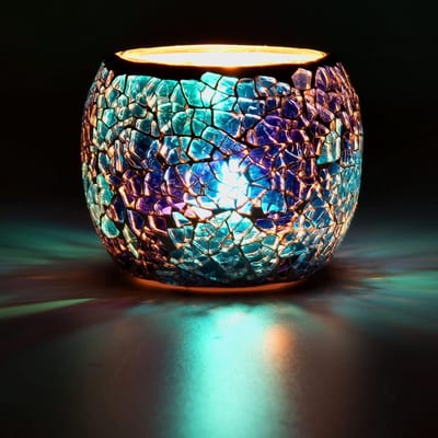 Elegante glazen theelichthouder voor kaarsen - Perfect voor adventskrans en sfeervolle decoratie