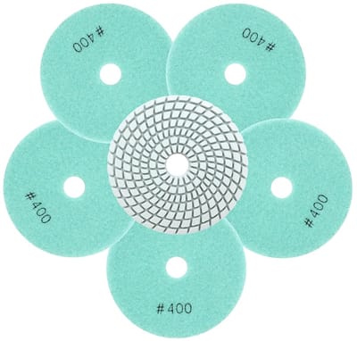 Diamant Polijstpads - Schuurschijven Nat - Steen Bewerken - Set van 6 Stuks - 100 mm Diameter