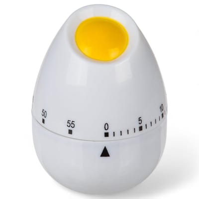 Solidchoice - Dailygoody - Keukentimer - Eierwekker - Mechanisch en nauwkeurig - Ei-vormig - Countdown-timer - Perfect voor koken en bakken - Kunststof