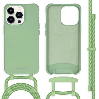 imoshion Hoesje - Geschikt voor Apple iPhone 13 Pro - Color Backcover met afneembaar koord - Groen