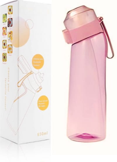 Air Drinkfles Geurwater | Roze 650 ML | Bidon | Universele Geur Pods