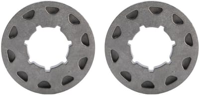 22 mm kettingzaagtandwielen, 2 stuks, 3/8 inch - 10, robuuste constructie, geschikt geschikt voor geschikt voor tandwielen geschikt voor 10 tanden.