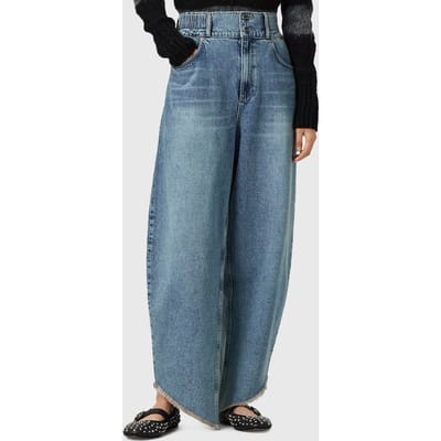 AllSaints Taylor Fray Jean Light Indigo Taglia: 10 | Pantaloni larghi Outlet | Donna | Blu