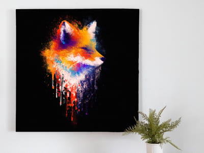 Vivid vox vibrations | Vivid Vox Vibrations | Kunst - 100x100 centimeter op Dibond | Foto op Dibond