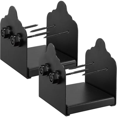 2 Pièces Support de Base pour Poteau 6x6 Ancre pour Poteau de Clôture en Bois Taille Intérieure 5,9x5,55 pouces