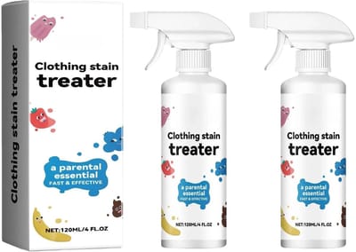 Dailygoods- Vlekverwijderaar Draagbaar - Vlekkenreiniger Kleding - Vlekverwijderaar Babykleding - 2 Stuks - 120 ml - Effectief tegen Vet en Koffie - Vlekkenspray