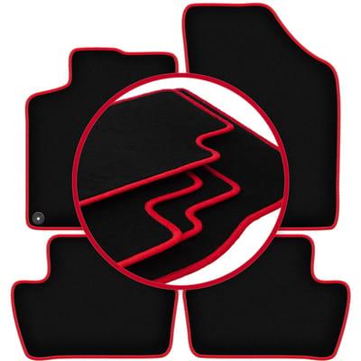 CARLUX-RED automatten voor: DS. 4 Crossback-hatchback (2015-2018)