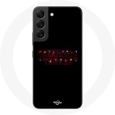 Coque - MANIACASE - Samsung Galaxy S21 FE - Souple - Noir - Stranger Things Joyeux Noël