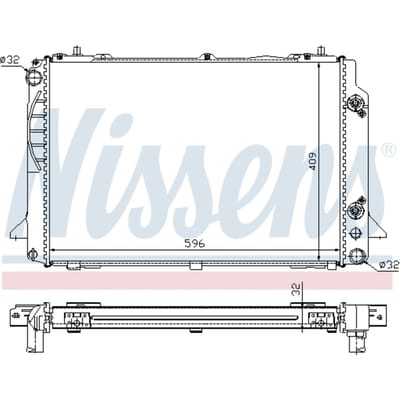 Radiator, motorkoeling NISSENS 60469A