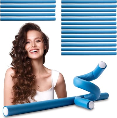 20 Papilotten voor Heatless Curls - Flexibele Schuimkrulspelden voor Perfecte Krullen