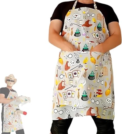 Oneay Schorten met een grappige kokslook, creatief ontworpen schorten met een verrassing in de zakken, leuke schorten met verborgen verrassingen, perfecte cadeaus voor de feestdagen.