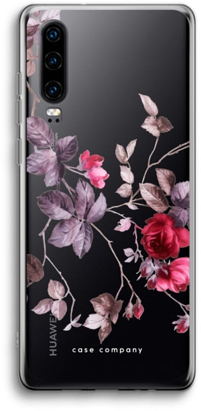 Case Company® - Hoesje geschikt voor Huawei P30 hoesje - Mooie bloemen - Soft Cover Telefoonhoesje - Bescherming aan alle Kanten en Schermrand