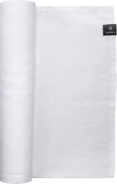 Himla Sunshine tafelloper linnen - white