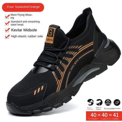 Chaussures de travail pour hommes et femmes, Protection de sécurité anti-écrasement et anti-perforation, Chaussures de sécurité confortables à embout en acier 45