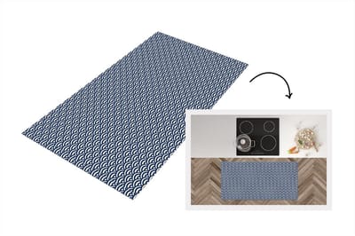 Keukenloper 120x60 cm - Keukenmat vinyl Japan - Boog - Patronen - Keukenmatten loper - Keuken vloerkleed tapijt