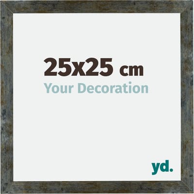Your Decoration - Fotolijst 25x25 cm - MDF - Blauw Goud Gemeleerd - Mura