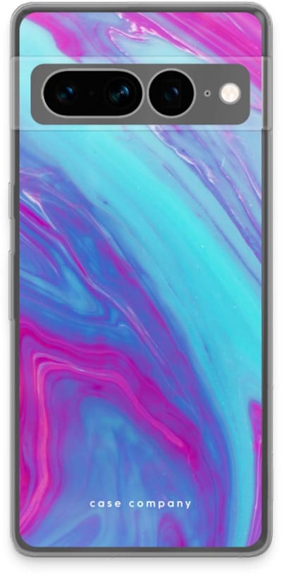 Case Company® - Hoesje geschikt voor Google Pixel 7 Pro hoesje - Zweverige regenboog - Soft Cover Telefoonhoesje - Bescherming aan alle Kanten en Schermrand