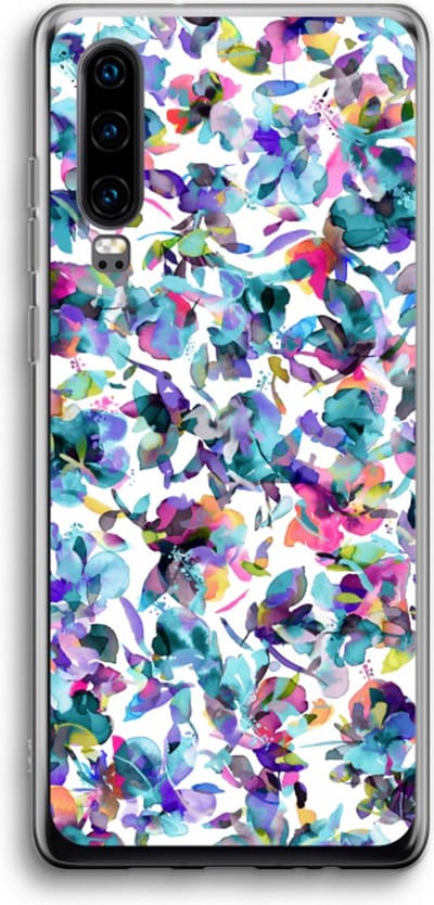Case Company® - Hoesje geschikt voor Huawei P30 hoesje - Hibiscus Flowers - Soft Cover Telefoonhoesje - Bescherming aan alle Kanten en Schermrand