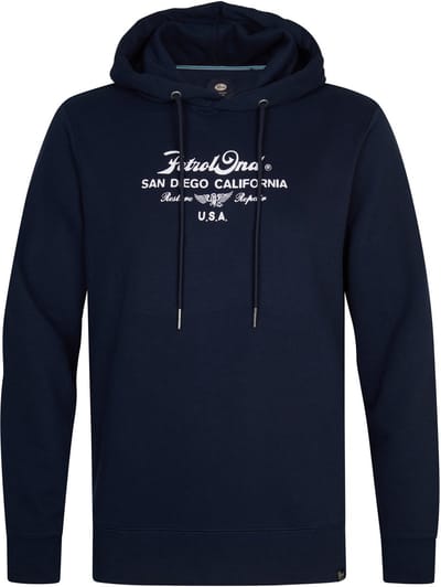 Petrol Industries - Heren Artwork Hoodie Repair - Blauw - Maat M