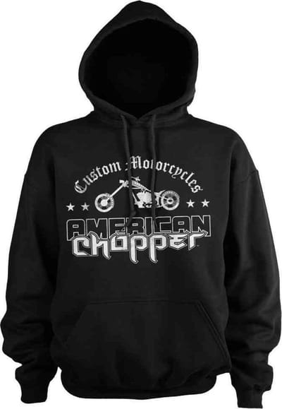 American Chopper Hoodie/trui -S- Washed Logo Zwart