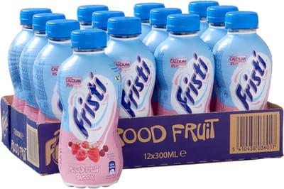 Fristi Rood Fruitsmaak – PET Flesjes – 12 x 300 ml – Voordeelverpakking