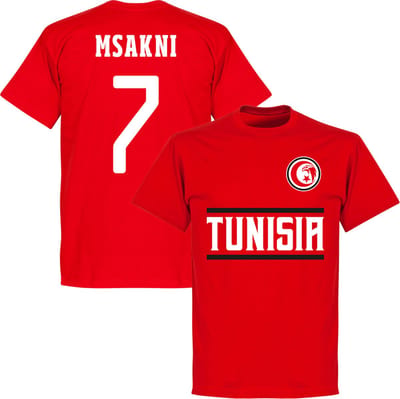 Tunesië Msakni 7 Team T-Shirt - Rood - S