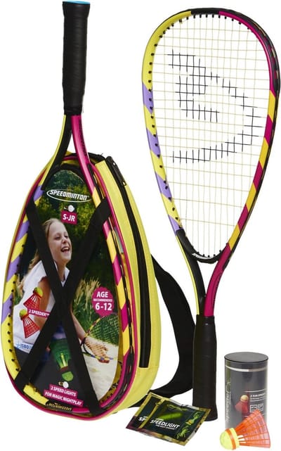 Junior Set – De originele speed-badminton/crossminton-set voor kinderen, incl. 2 FUN Speeders® en een tas