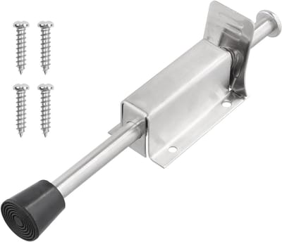 Deurstopper - Deurhouder - Deuren Vastzetten - Voetbediening - 200 mm - Zilver