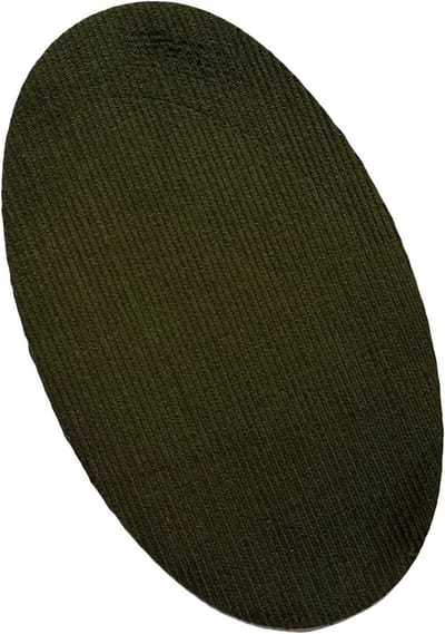 Stof Versterkingen - Reparatiedoekjes - Kleding Herstellen - Opstrijkbaar of Naaibaar - 14 x 9.5 cm - Kakigroen