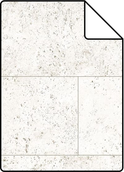 Proefstaal Origin Wallcoverings behang kalkstenen blokken gebroken wit - 26,5 x 21 cm - 347580-S