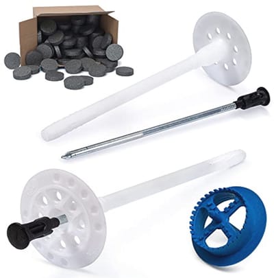 Isolatiepluggen Set voor Gevelisolatie | Warmte-Isolatie met Piepschuim Rondelles en Frees
