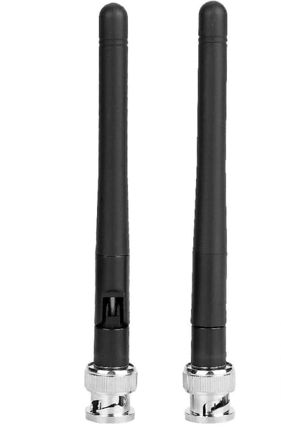 Allecto - UHF-antenne - 2 - Hoogwaardige kwaliteit - Zwart - BNC-connector - Voor Sennheiser ontvangers - Geschikt voor HM