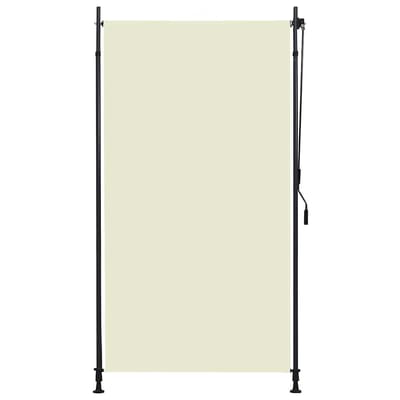 vidaXL - Rolgordijn - voor - buiten - 120x270 - cm - crème