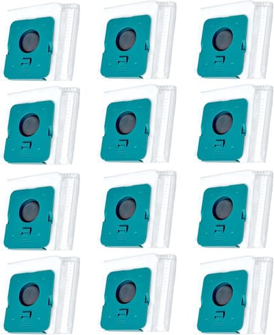 12 Stuks Stofzuigerzakken -VCA-ADB95 Stofzuiger Filter Zakken - Stofzakken - Stofzuiger Vuil Verwijdering Tas - voor Samsung Bespoke Jet VCA-ADB95 Clean Station VS20A95923W reserveonderdelen