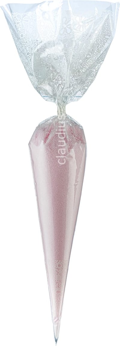 Scrubzout Rozen - 300 gram in puntzak wit - set van 6 stuks - Hydraterende Lichaamsscrub