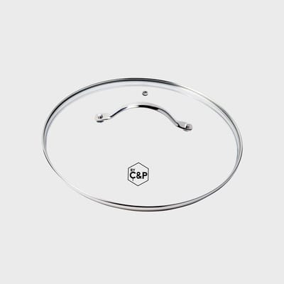 Cook & Pan Glazen Pannendeksel Ø 20 cm Universeel - PFAS vrij - Met Stoomgaatje - Deksel van Glas voor Pannen - Voorkomt Overkoken