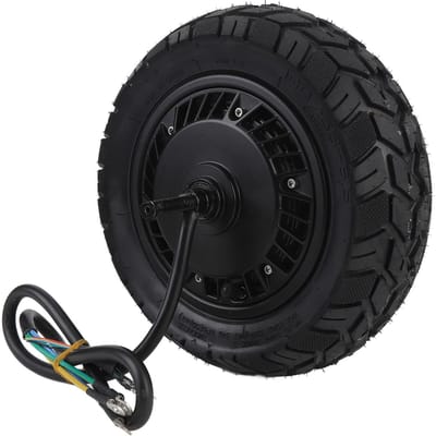 11 inch Wielnaafmotor 48V 72V 1500 5000W Vacuümband Dubbele Hall Sensor Borstelloze DC Naafmotor voor Kleine Elektrische black