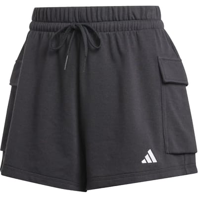 Adidas Sportswear Essentials Small Logo French Terry Cargo Short - Dames - Zwart