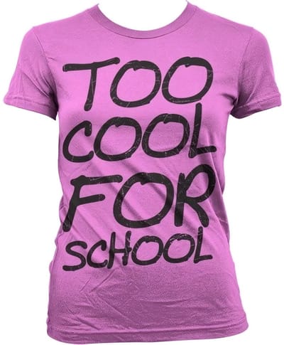 Hybris Too Cool For School Girly T-shirt voor dames, roze