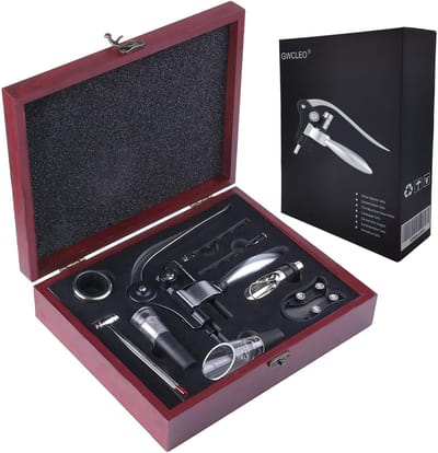 Luxe Kurkentrekker Set met Elegante Geschenkdoos - Complete Sommelier Accessoires voor Wijnliefhebbers