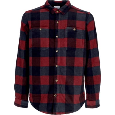 Herenshirt met lange mouwen Flare Gun Fleece Overshirt Vlierbes Multi Check