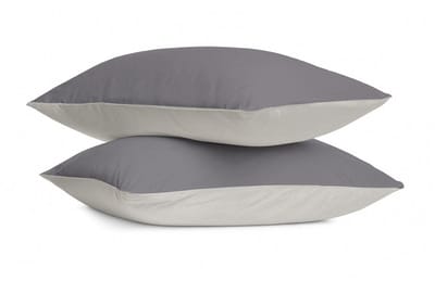 Byrklund Kussensloop Wash & Rest - 2x 60x70 - Zand / Antraciet - 100% Polyester
